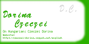 dorina czeczei business card